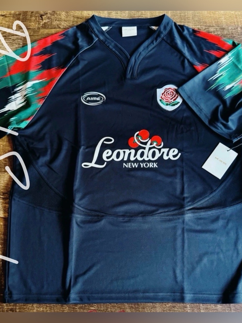Aime Leon Dore Team Leon Soccer Performance Jersey • Black • 2024